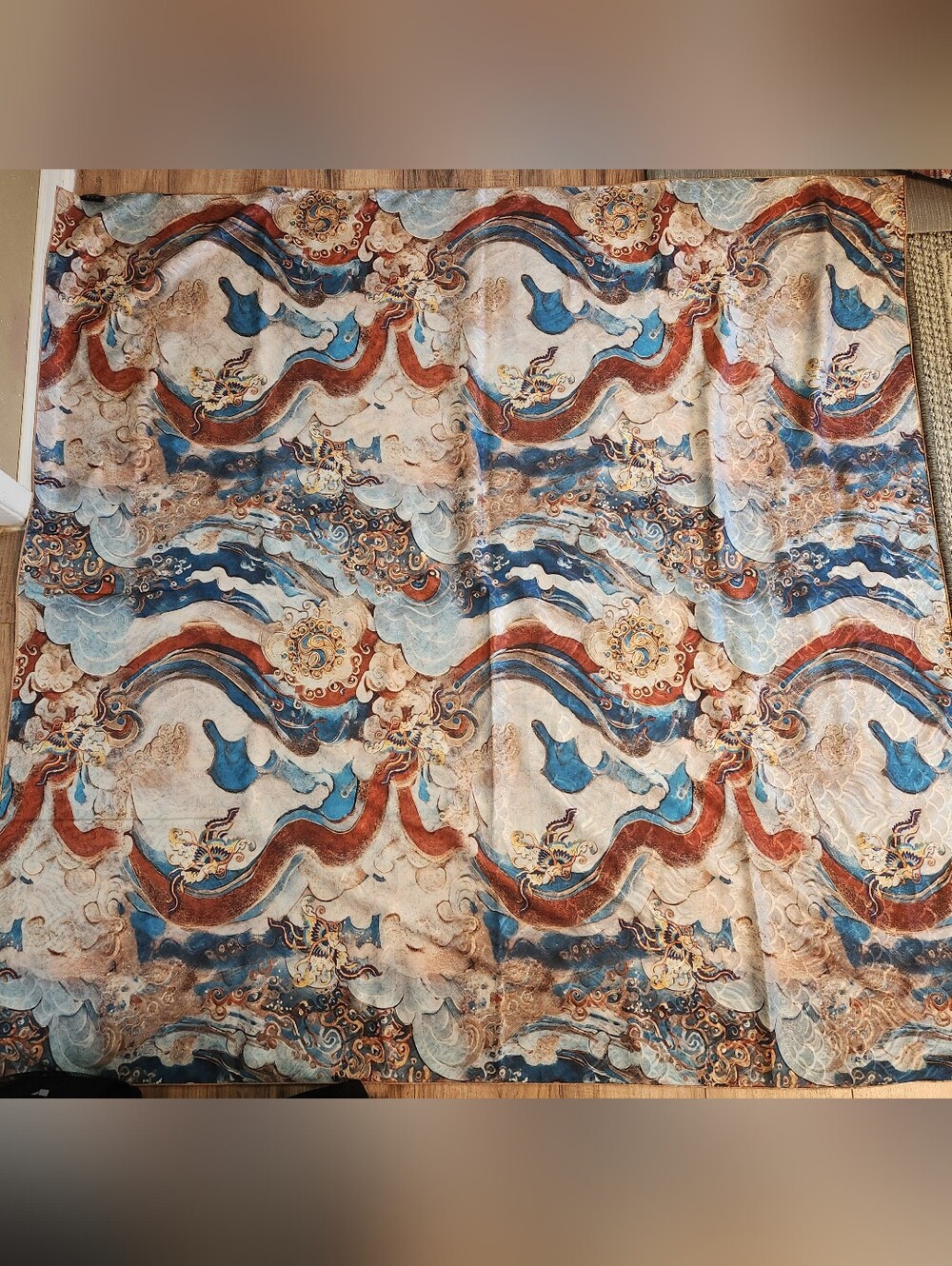 Oriental Big Squared Silk Dragon and Zhang Qian Military Silk Road - Picture 4 of 8
